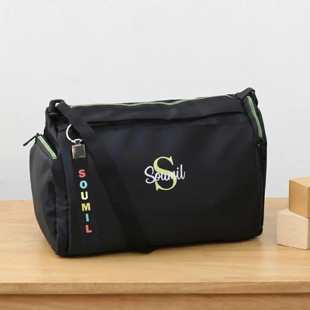 Black Sports Duffle Bag