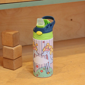 Insulated Steel Sipper Bottle (350ml) - Unicorn Splash