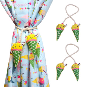 Ice-cream Rope Curtain Tiers (Set of 2)