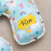 Blue Llama Neck Pillow