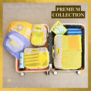 Amalfi Yellow 5 Piece Packing Cube Set