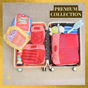 Sardinia Red 5 Piece Packing Cube Set