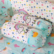 2 Bolster Covers (15x5)" - Blue Llama