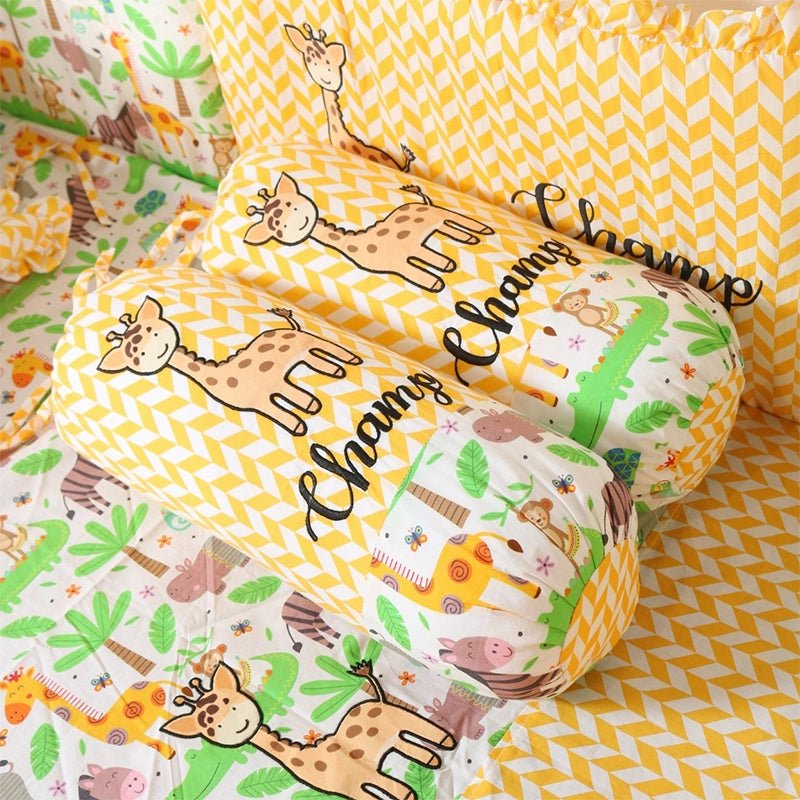 2 Bolster Covers (15x5)" - Giraffe