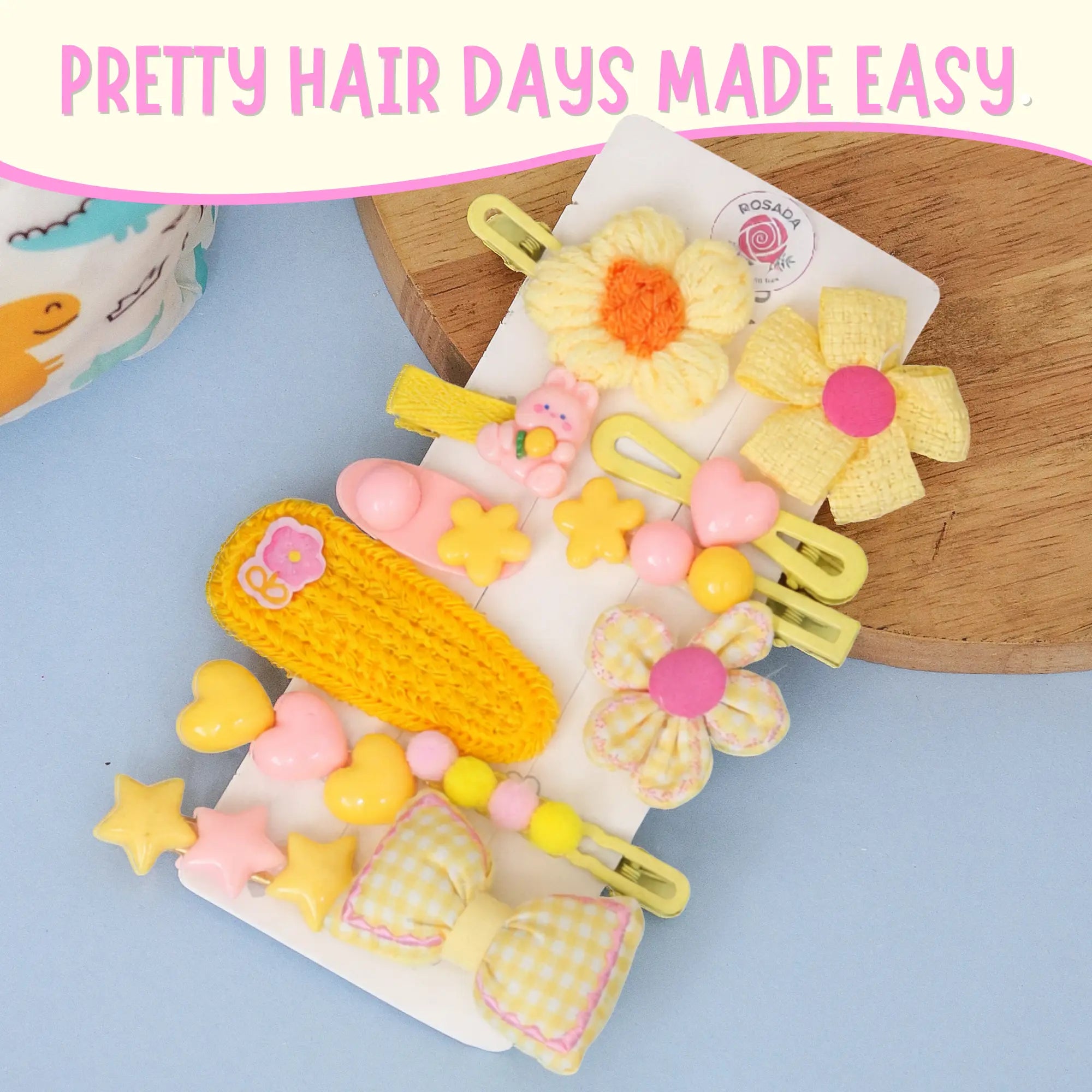 Buttercup Hairclip Set