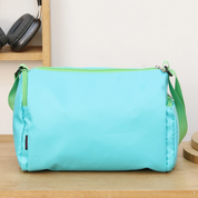 Retro Cyan Green Sports Duffle Bag