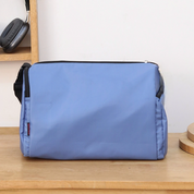 Retro Blue Black Sports Duffle Bag