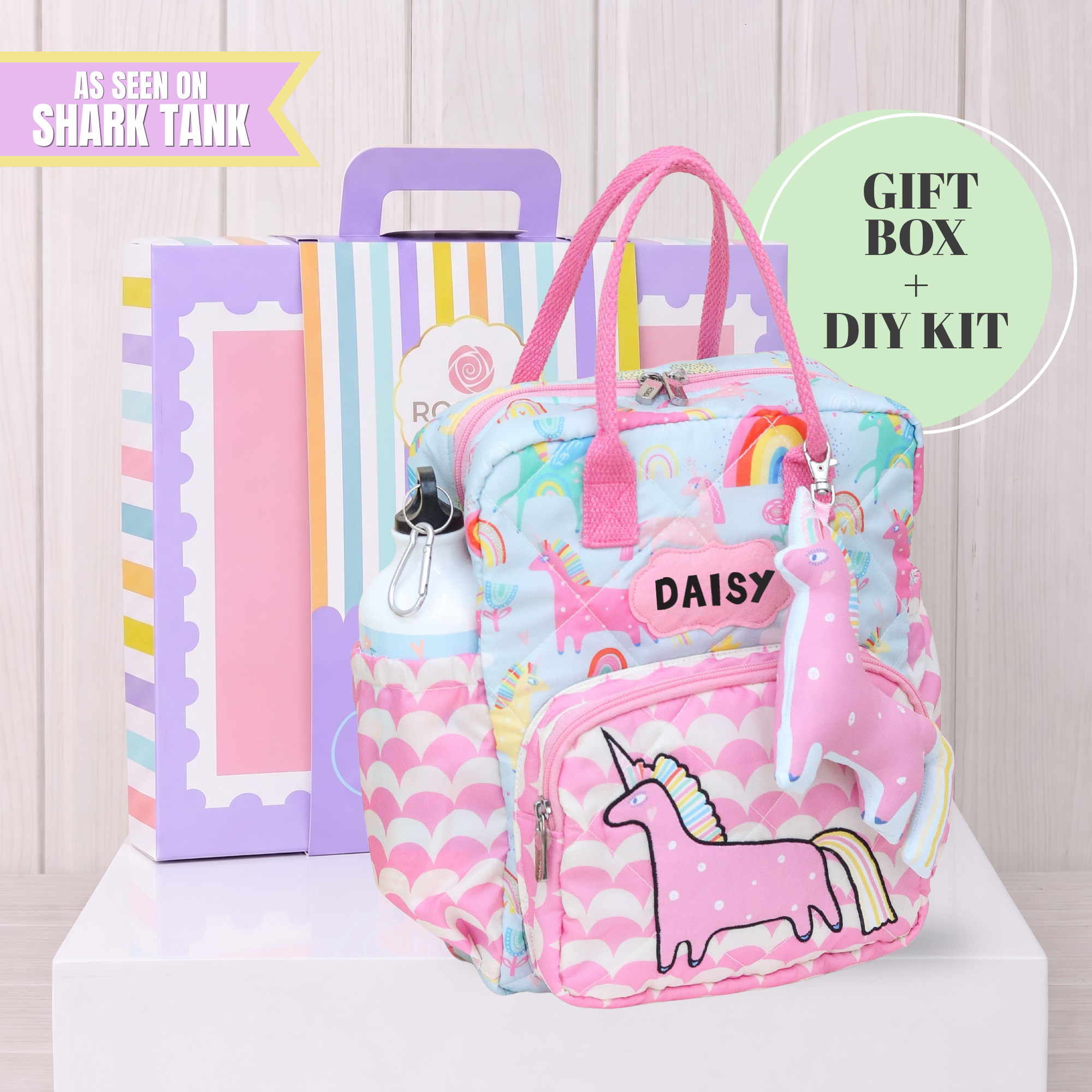 Diy Blue Unicorn Box Backpack