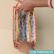 3-Zip Toiletries Kit - Mermaid