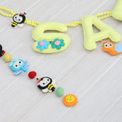 Bee & Butterfly Yellow Name Bunting