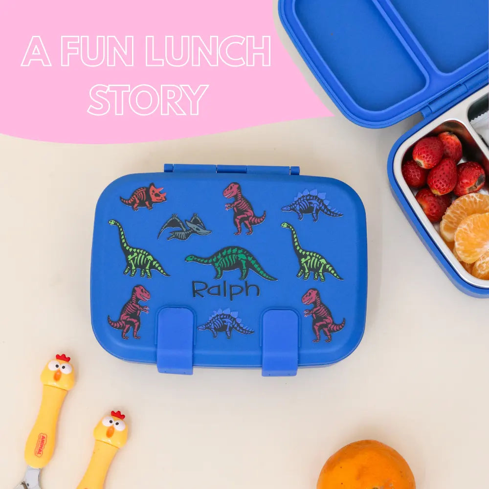 Glow Dino Double Lock Bento Box