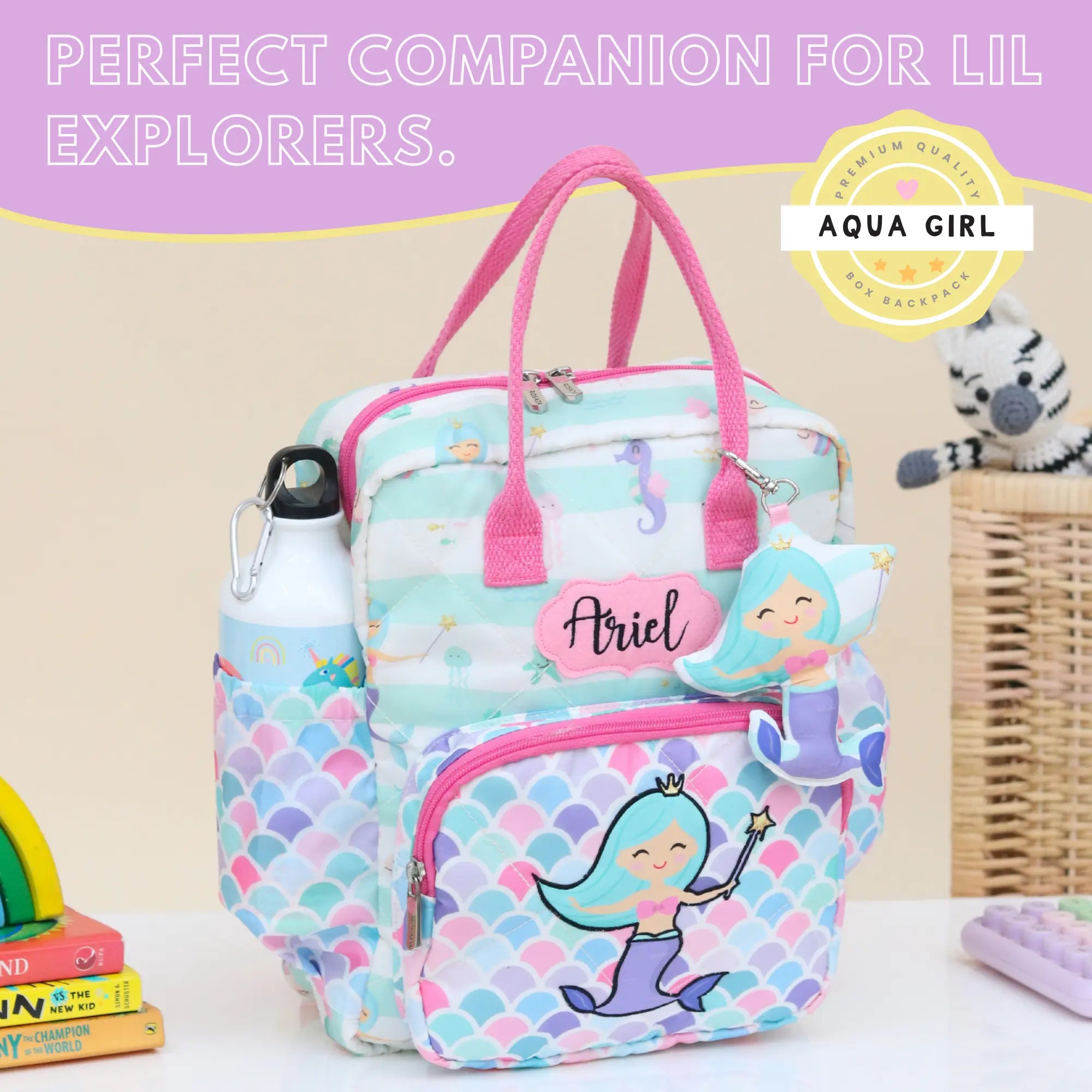 Aqua Girl Box Backpack