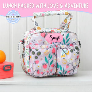 Lilac Garden Insulated Tiffin Bag
