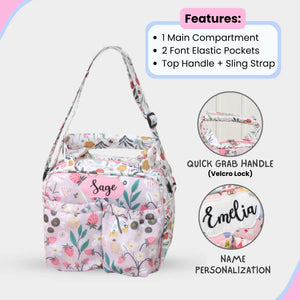 Lilac Garden Insulated Tiffin Bag