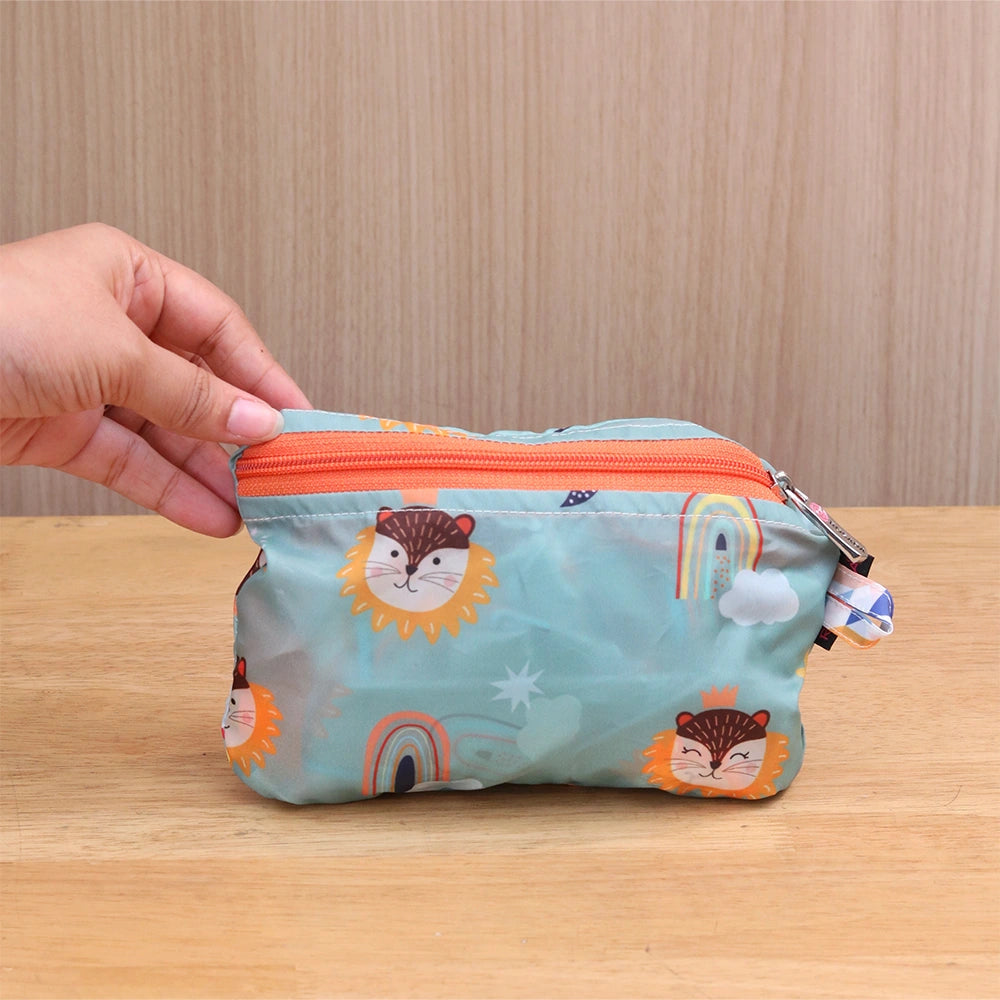 Fancy Lion Foldable Duffle Bag