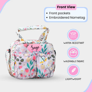 Lilac Garden Insulated Tiffin Bag