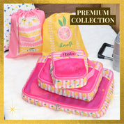 Capri Pink 5 Piece Packing Cube Set
