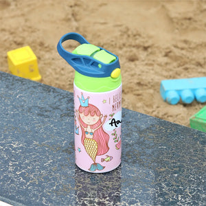 Insulated Steel Sipper Bottle (350ml) - Mermaid Magic