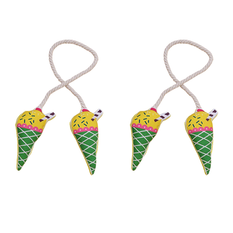 Ice-cream Rope Curtain Tiers (Set of 2)