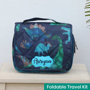 Foldable Travel Kit - Blue Dino