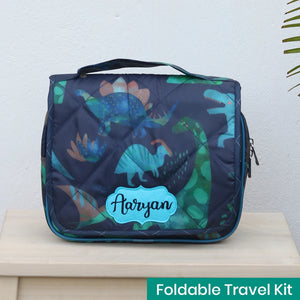 Foldable Travel Kit - Blue Dino