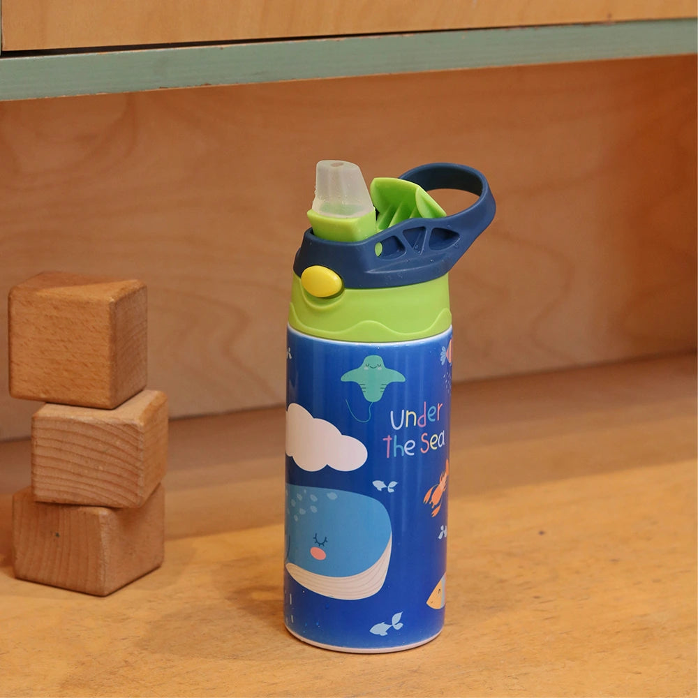 Insulated Steel Sipper Bottle (350ml) - Under The Sea