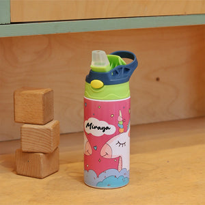 Insulated Steel Sipper Bottle (350ml) - Unicorn Dream