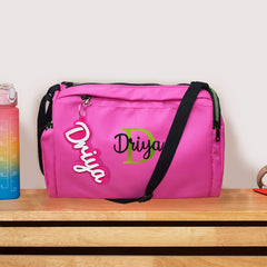 Pink Sports Duffle Bag