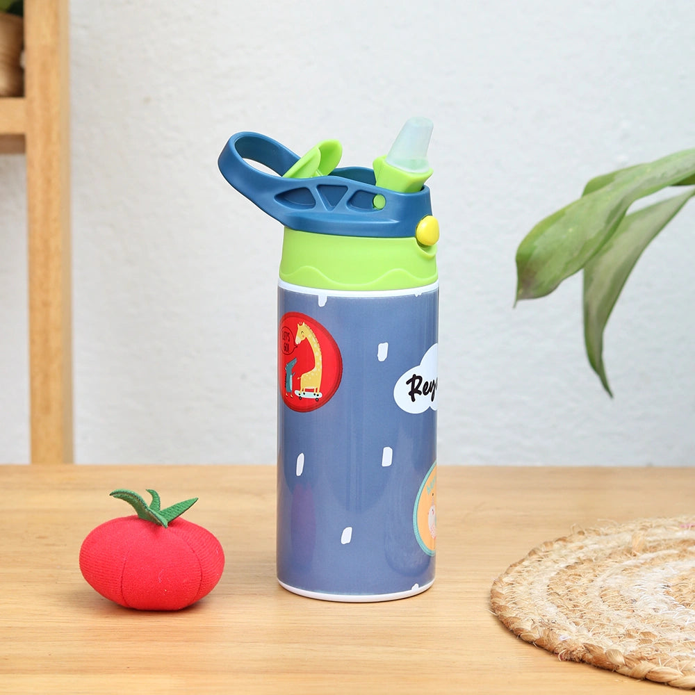 Insulated Steel Sipper Bottle (350ml) - Grey