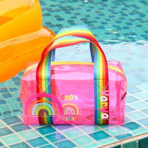 Pink Rainbow Jelly Hand Bag
