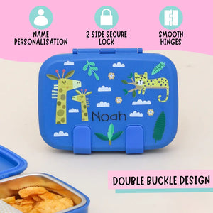 Lazy Zoo Double Lock Bento Box