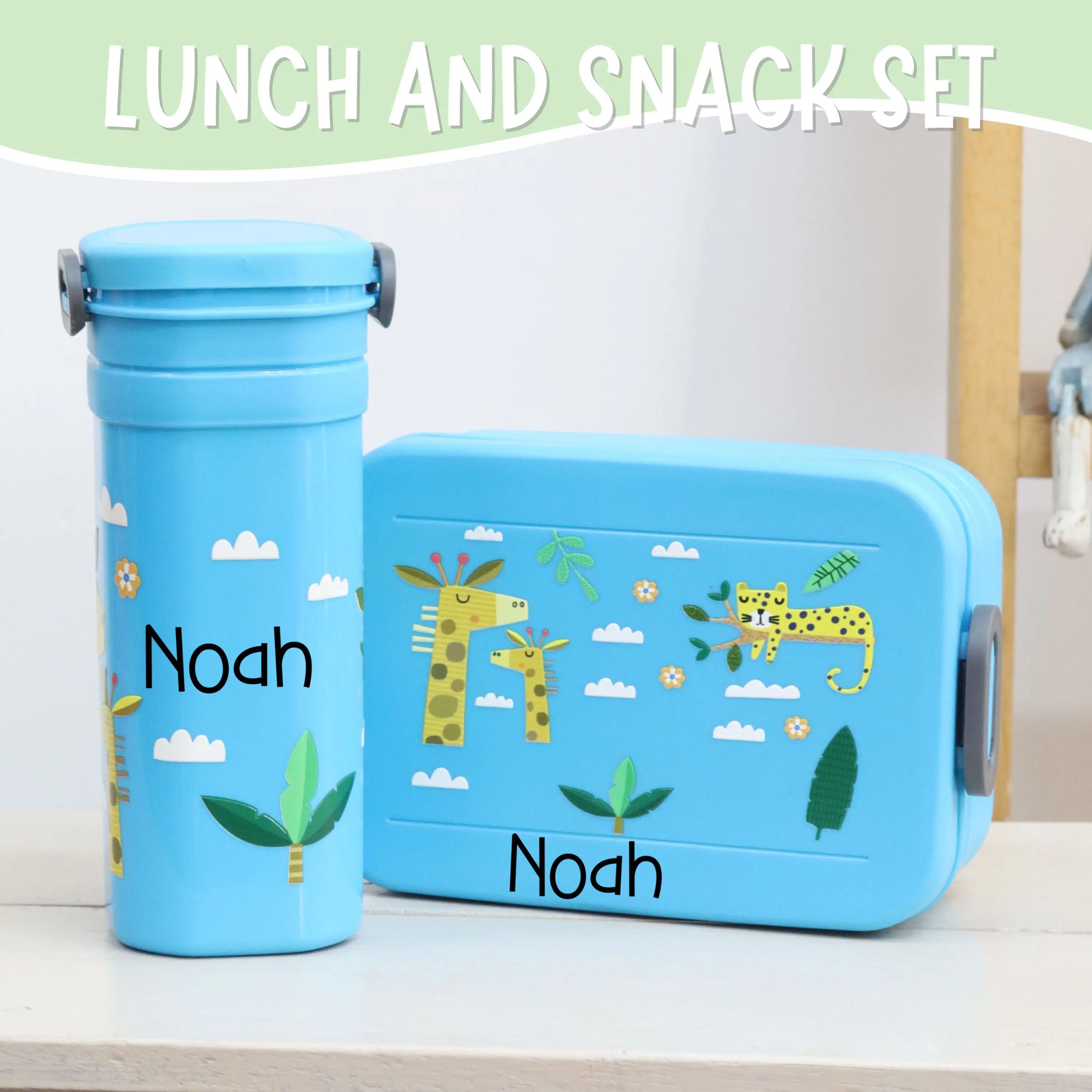 Lazy Zoo Lunch & Snack Set