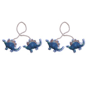 Blue Dino Rope Curtain Tiers (Set of 2)