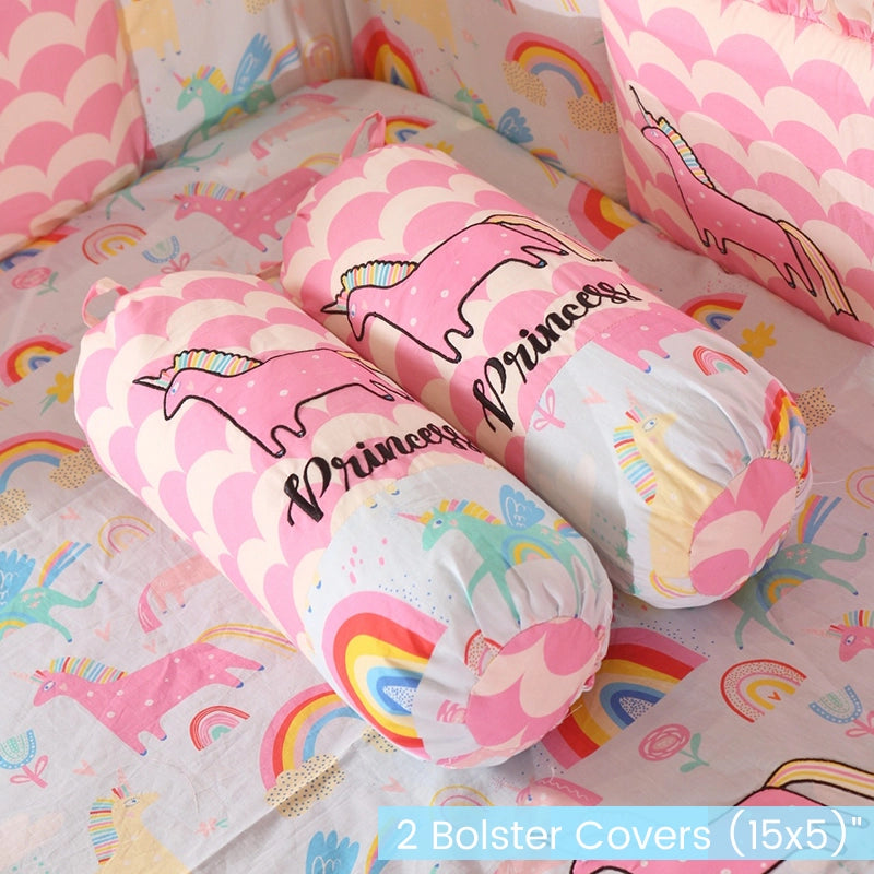 Blue Unicorn Baby Bedding Items