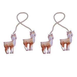 Deer Rope Curtain Tiers (Set of 2)