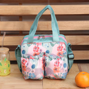 Pink Flower Insulated Tiffin Bag