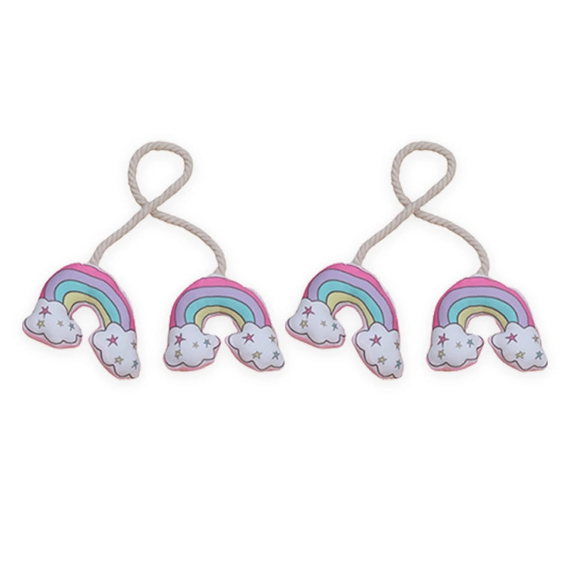 Rainbow Rope Curtain Tiers (Set of 2)