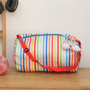 Foldable Duffle Bag - Colorful Stripes