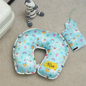 Blue Llama Neck Pillow