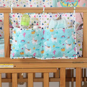 Blue Llama Cot Organizer