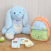 Minty Blue Plush Backpack Gift Set