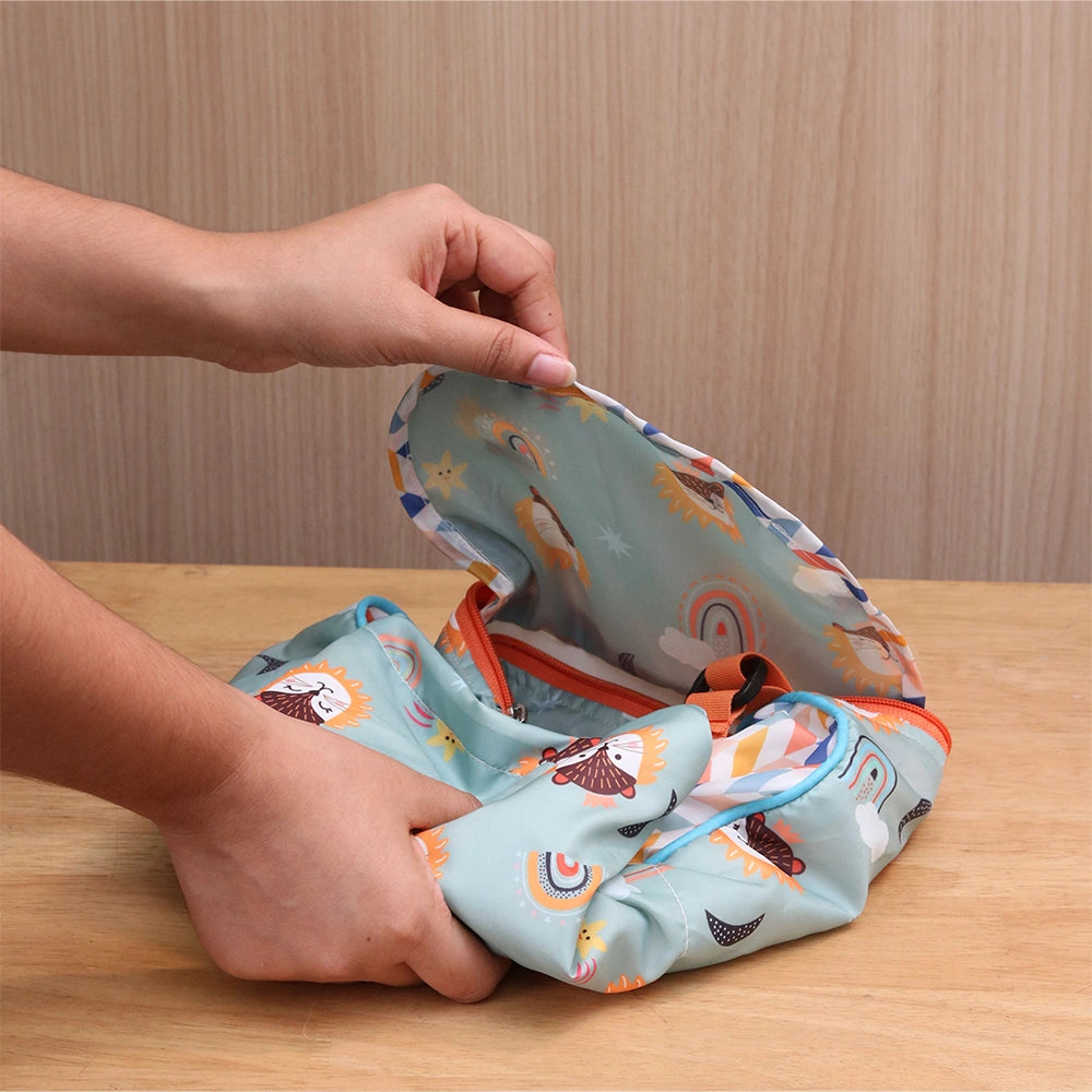 Fancy Lion Foldable Duffle Bag