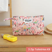 3-Zip Toiletries Kit - Princess