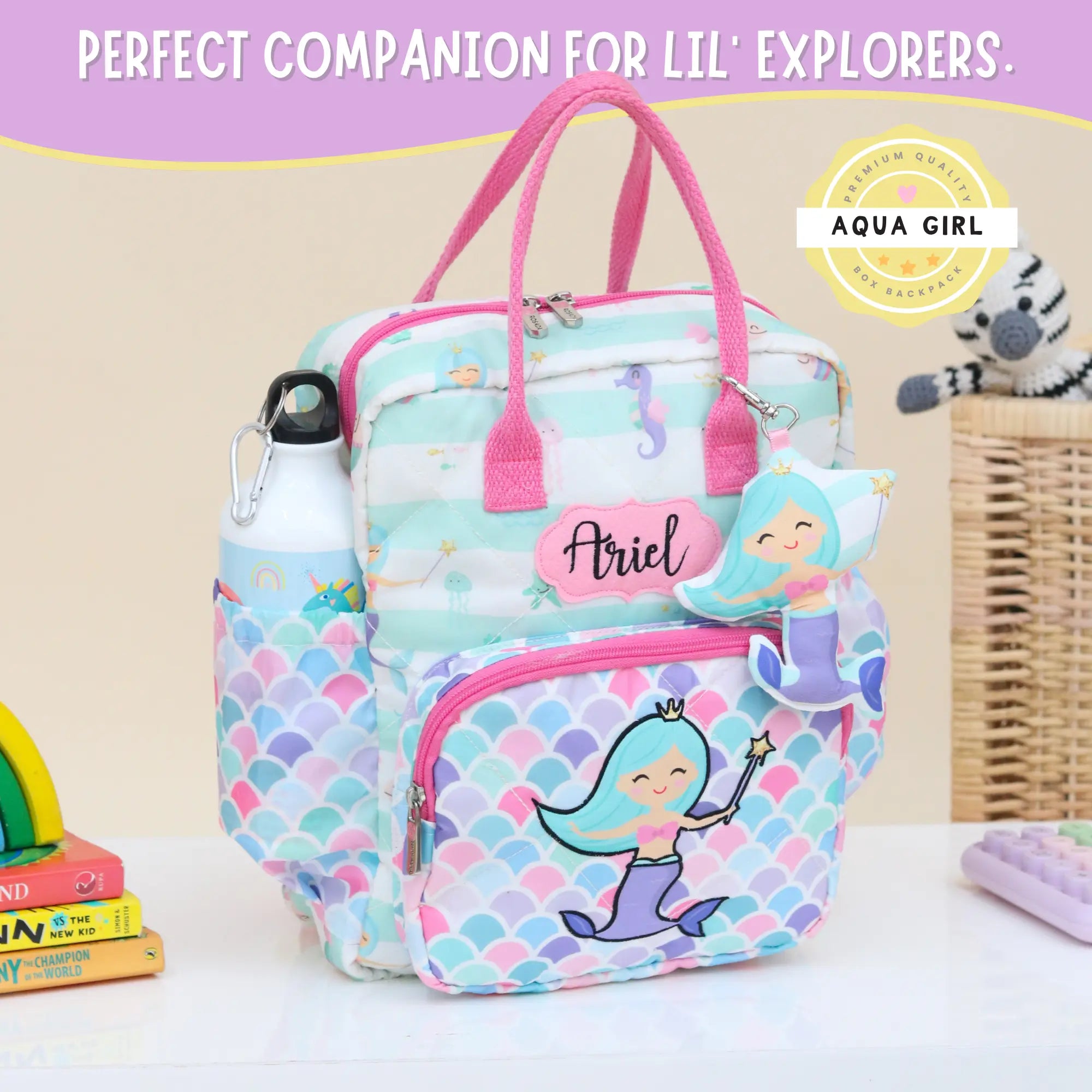 Aqua Girl Box Backpack