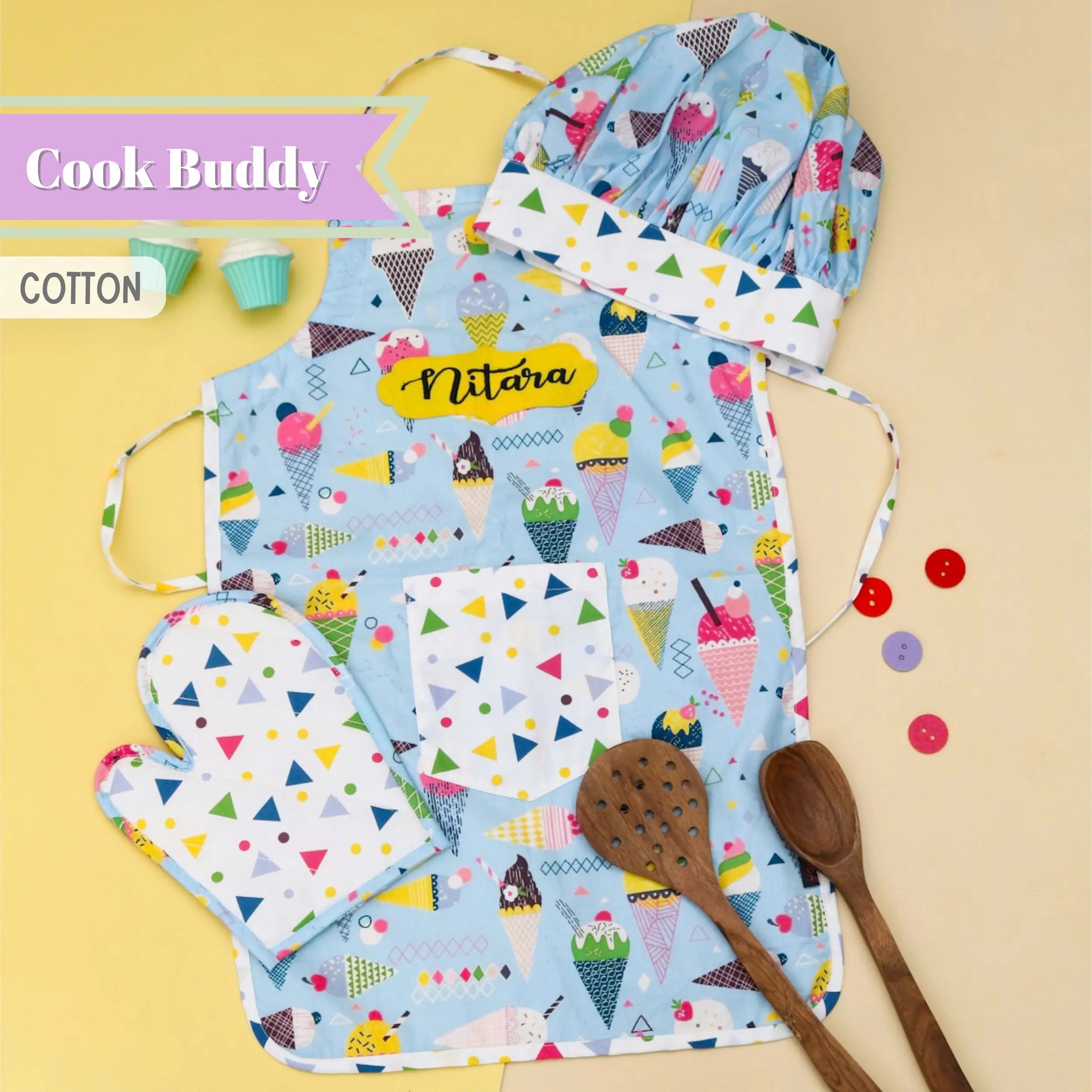 Ice-cream Cotton Chef Apron
