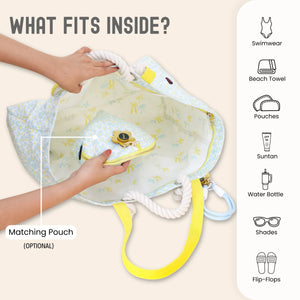 Blue Summer Big Girl Tote