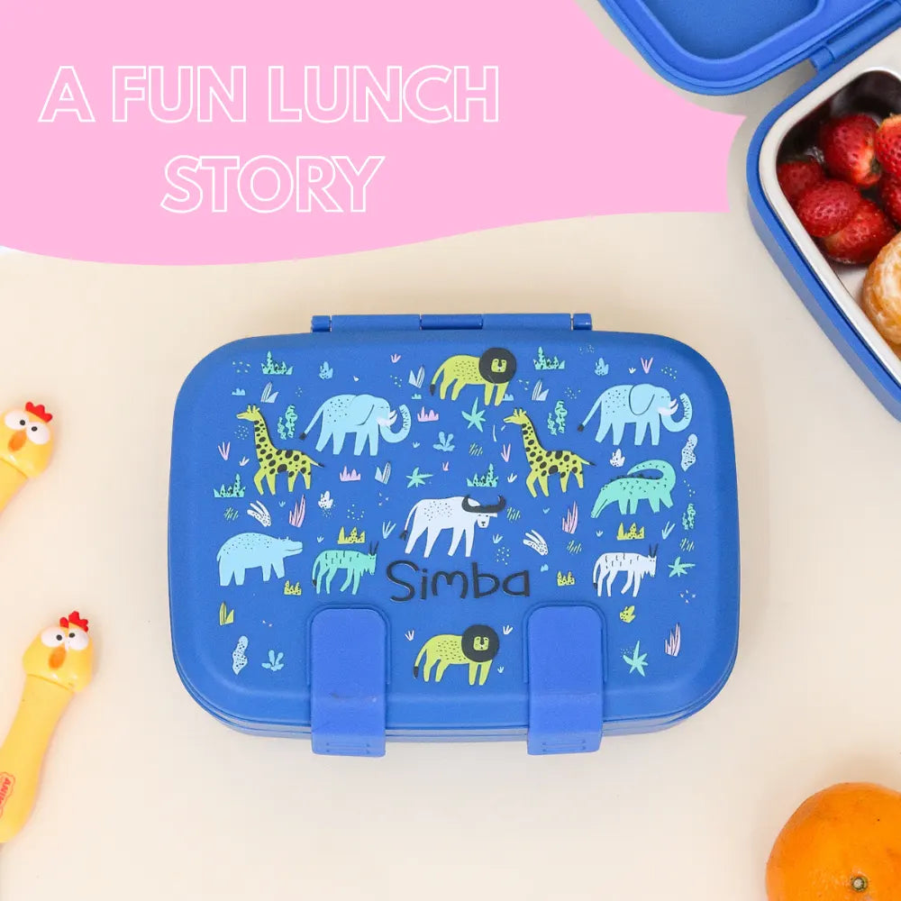 Wild Tribe Double Lock Bento Box