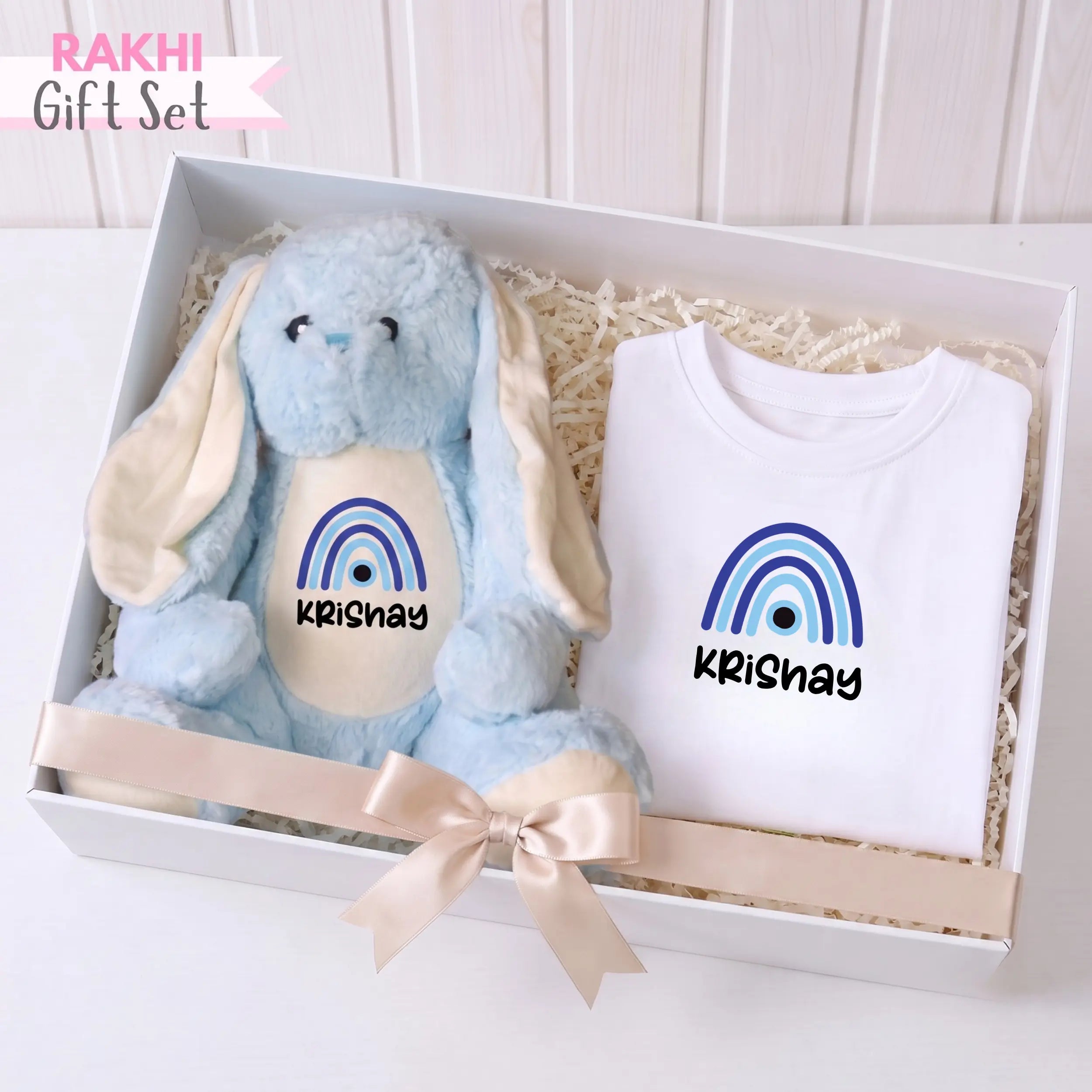 Evil Eye White T-shirt & Bunny Set