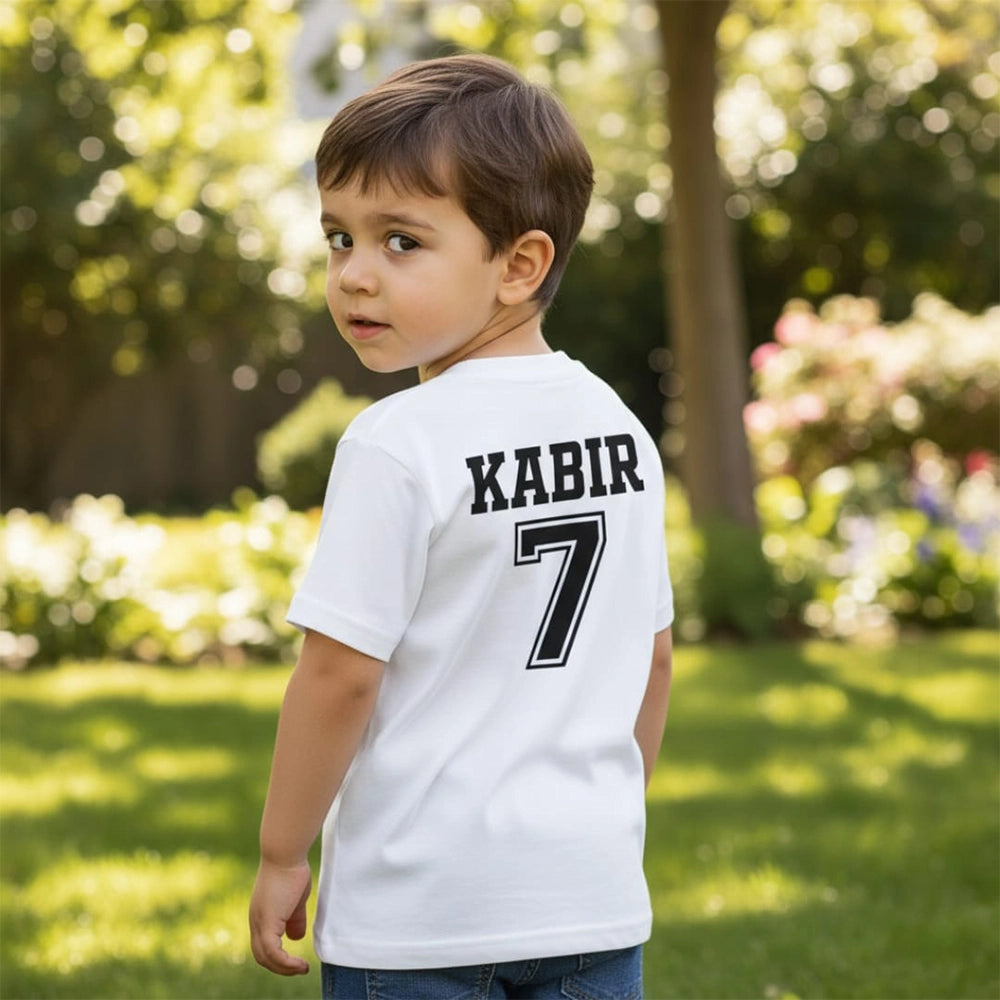 Personalized Soccer Star White T-shirt
