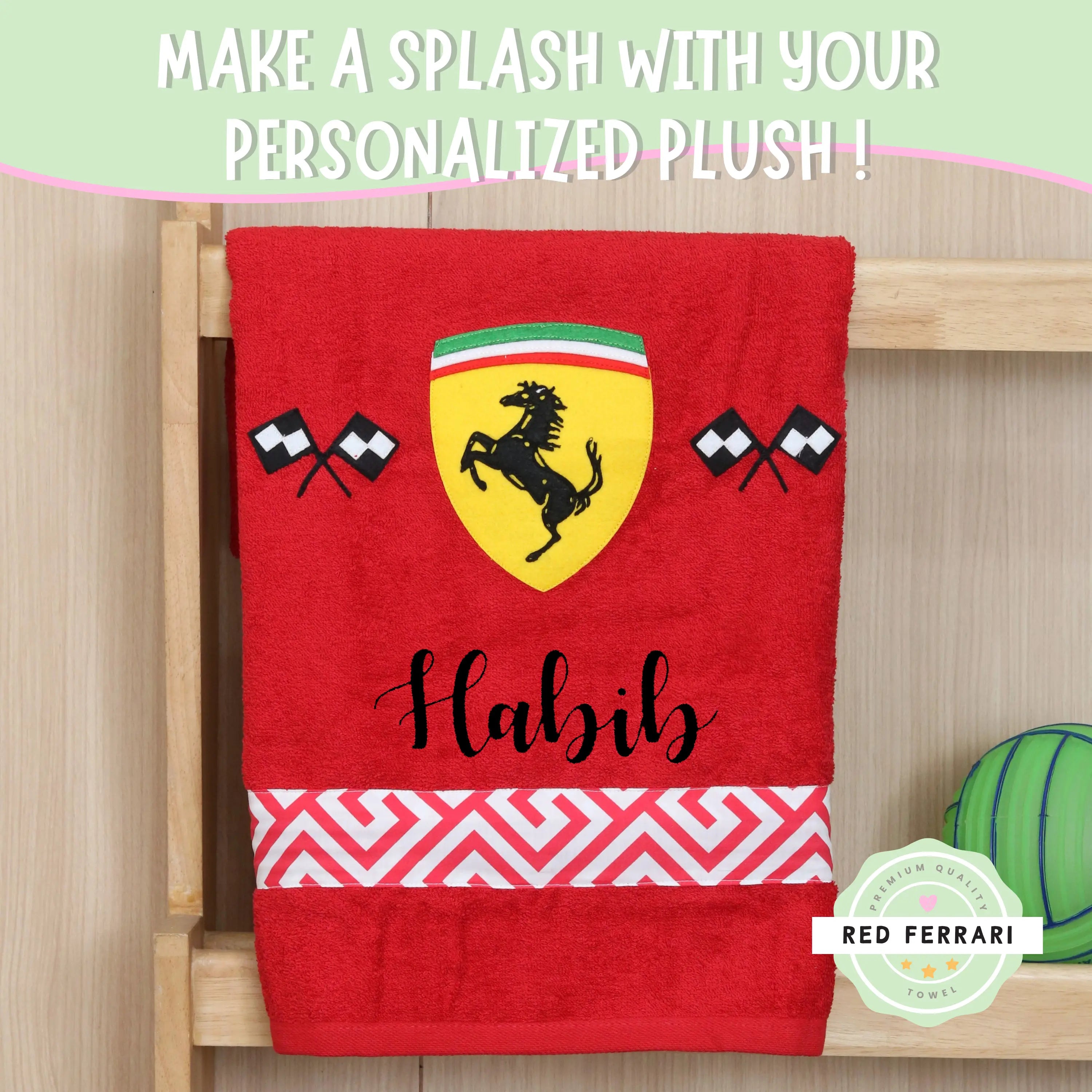 Red Ferrari Towel